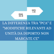 Differenza tra “PCA” e “Modifiche rilevanti ad unità da diporto non marcate CE”