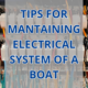 ELECTRICAL SYSTEM OF A BOAT